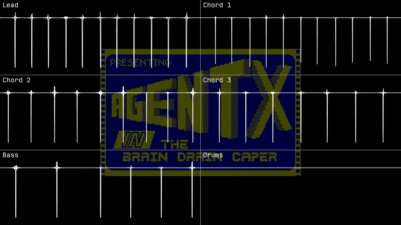 つんページ Tim Follin - Agent X [ZX Spectrum Beeper] (Oscilloscope View