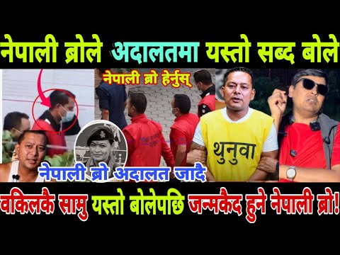 नेपाली ब्रोले अदालतमा वकिलकै सामु यस्तो बोलेपछी हुनेभो जन्मकैद nepali bro | nepali bro latest update