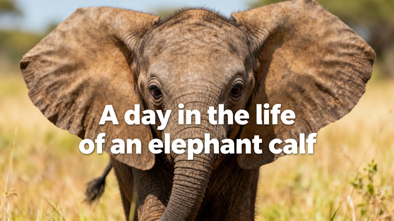 A day in the life of a elephant calf