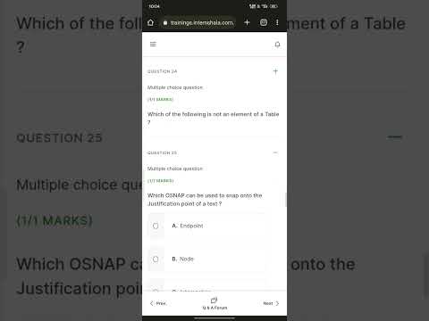 AUTOCAD  || FINAL TEST SOLUTION || INTERNSHALA