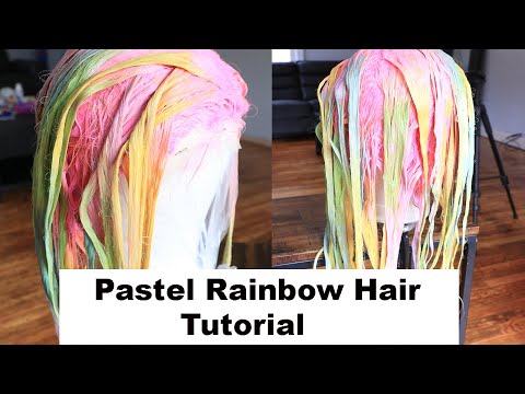 PASTEL RAINBOW HAIR TUTORIAL