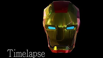 Iron Man Helmet - Blender Timelapse (Speed Modeling)