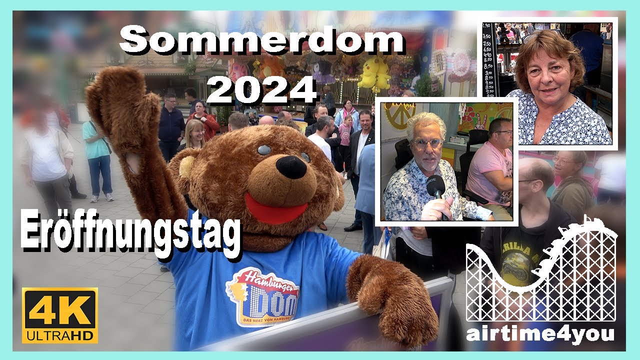 Hamburger Sommerdom - Eröffnungstag am 26.07.2024 - Was macht den DOM so besonders? - 4K