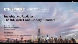 Insights and Updates:  The ISO 37001 Anti Bribery Standard