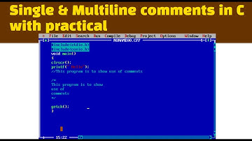 Single line & Multiline Comments in C language in detail with output | Learn To Code