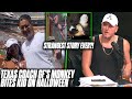 Longhorns Coach's Girlfriend "Pole Assassin's" Monkey Bit Kid On Halloween | Pat McAfee Reacts