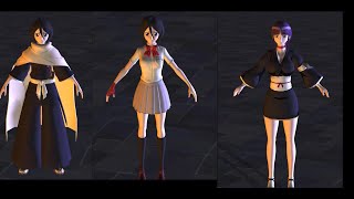 3D Turn Table Model Sheet Bleach Rukia Kuchiki Nemu Kurotsuchi 3D Turntable Light