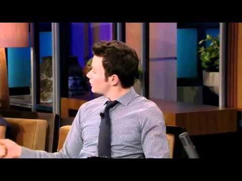 Chris Colfer & Kristin Chenoweth on Jay Leno show ...