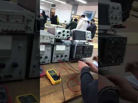 جامعة بغداد كلية الهندسة قسم الكهرباء تجربة قانون اوم عمليا