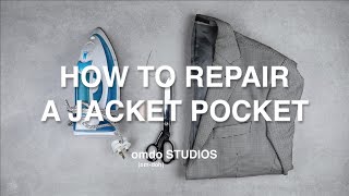 How to Hand Sew A Ripped Jacket or Coat Pocket in Under 5 Minutes