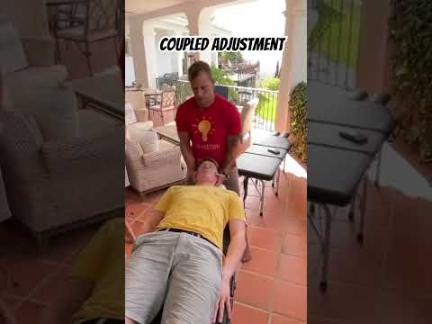 Coupled adjustment #chiropractic