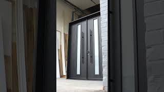 Mahogany Grain Fibergl Double Door Ex-Gr-027 Acid Door Lite Kally Ltd