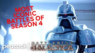 Most Iconic Battles Of Season 4 | Battlestar Galactica