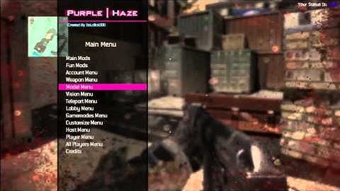 [MW3|PS3]Preview | itslollo1000 Purple Haze Mod Menu