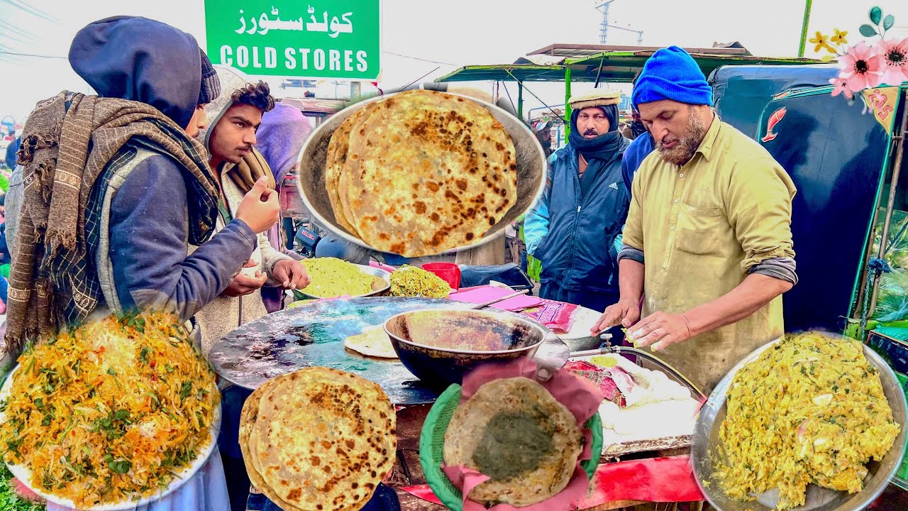 😱 LAHORE’S CHEAPEST SAAG PRATHA | ONLY 50 PKR FEEDS THOUSANDS DAILY 🔥