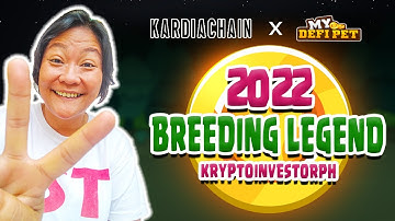 My defipet x Kardiachain | Breeding Legend pet Ao Shun | Progress 2022 Kryptoinvestorph