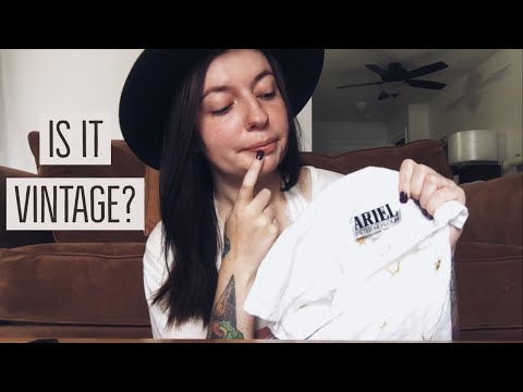 5 TIPS FOR IDENTIFYING VINTAGE CLOTHING - YouTube