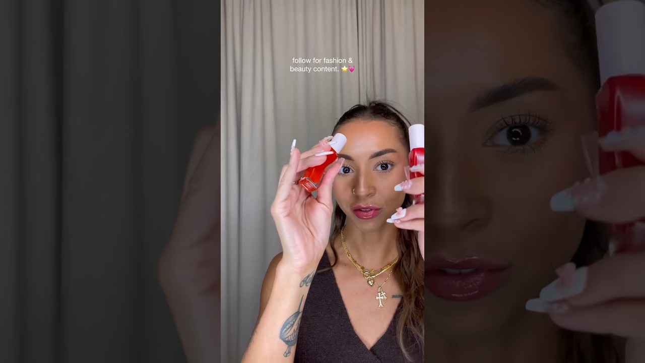 testing out the new Gisou Honey Infused Lip Oils! 🍯💓🍓⭐️🍉 