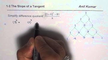 Simplify Quartic Difference Quotient Using Pascals Triangle Q4 p 19
