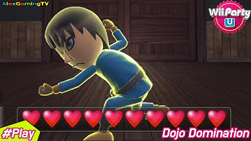 Wii Party U Dojo Domination gameplay (Standard Mode, Eng Sub ) Player Susana | AlexgamingTV