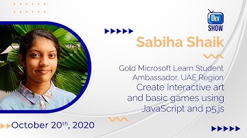 Dev Show: Create Interactive art and basic games using JavaScript and p5.js
