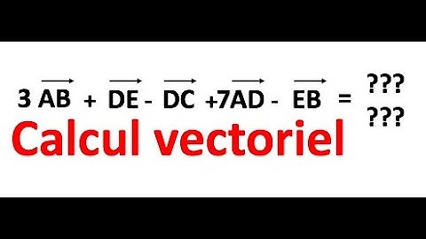 Calcul vectoriel