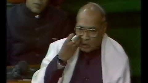 Prime Minister Shri P V Narasimha Rao - Reply on No Confidence Motion dated 21 12 1992