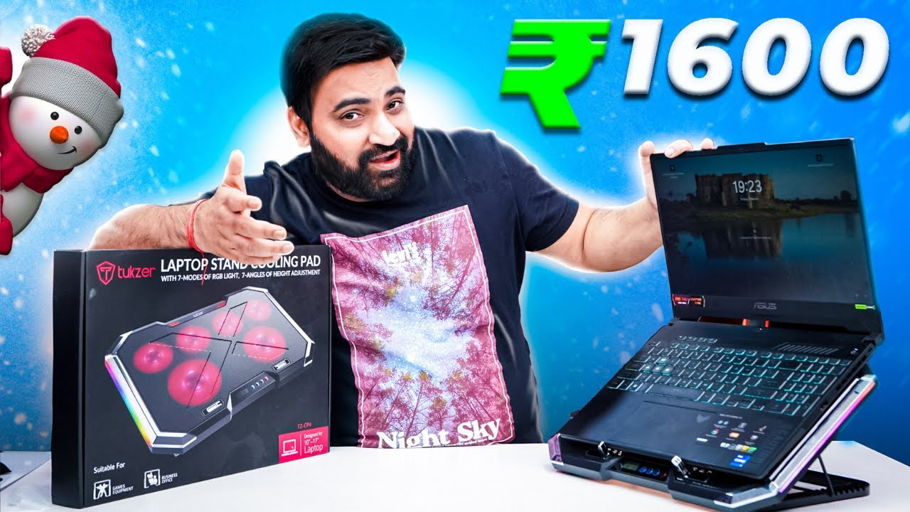 Your Gaming Laptop Need This | Tukzer RGB Cooling Pad