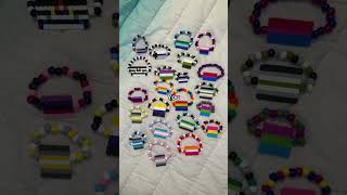 PRIDE KANDI 🤍🌈 #kandi #bracelet #kandikid #pride