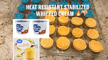 Whipped cream Frosting | heat resistant frosting| frosting