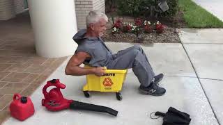 Janitor Turns Heads in Florida With Leaf Blower Powered Vehicle
