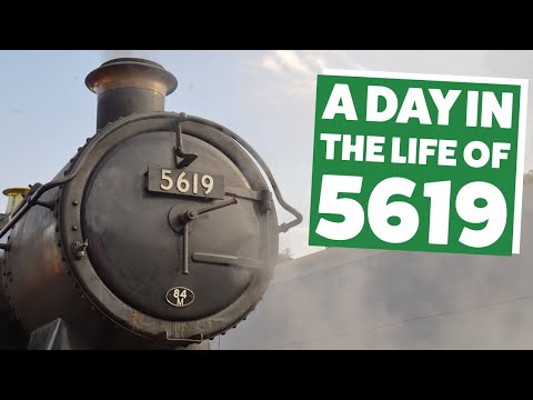 A Day in the Life of 5619 at Telford Steam Railway