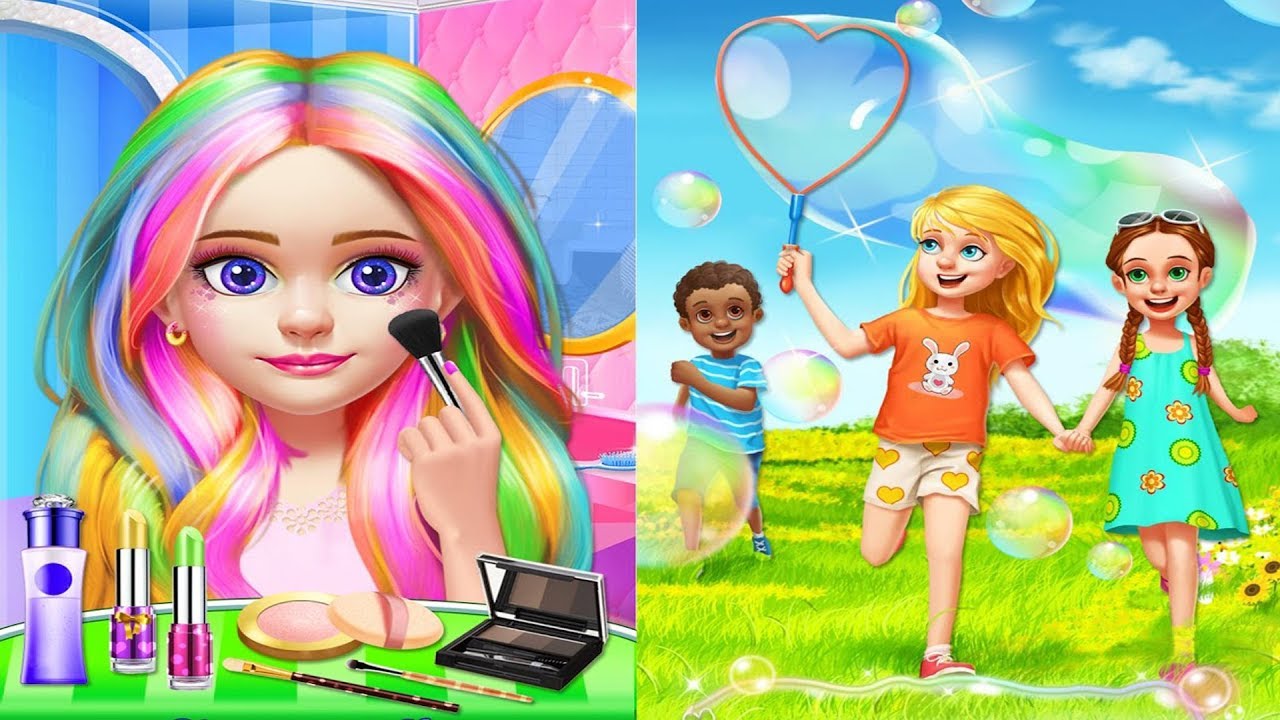 Fun Baby Care Kids Game - Learn Play Fun Kids Summer Salon - Girls Dress Up & Makeup