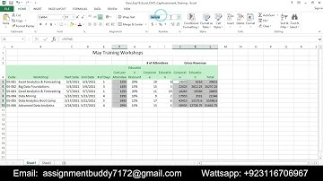 Exp19_Excel_Ch01_CapAssessment_Training | Exp19 Excel Ch01 CapAssessment Training
