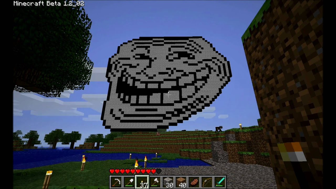 Minecraft - Troll Face - YouTube