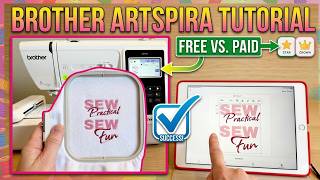 Brother Artspira App Tutorial: Free vs. Paid Subscription Features (SE700 & PE570) screenshot 3