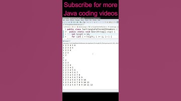 Java Program to Print Two Triangle Pattern With Numbers #shorts