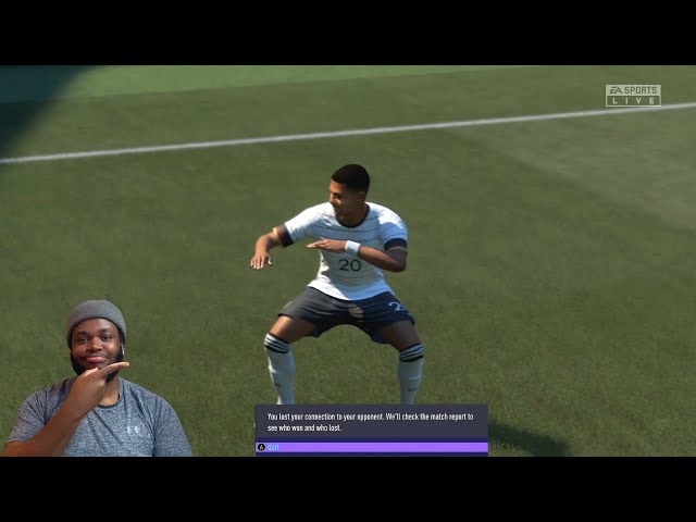 I played FIFA 21 in dark mode, and made the enemy rage quit. - fifa post -  Imgur
