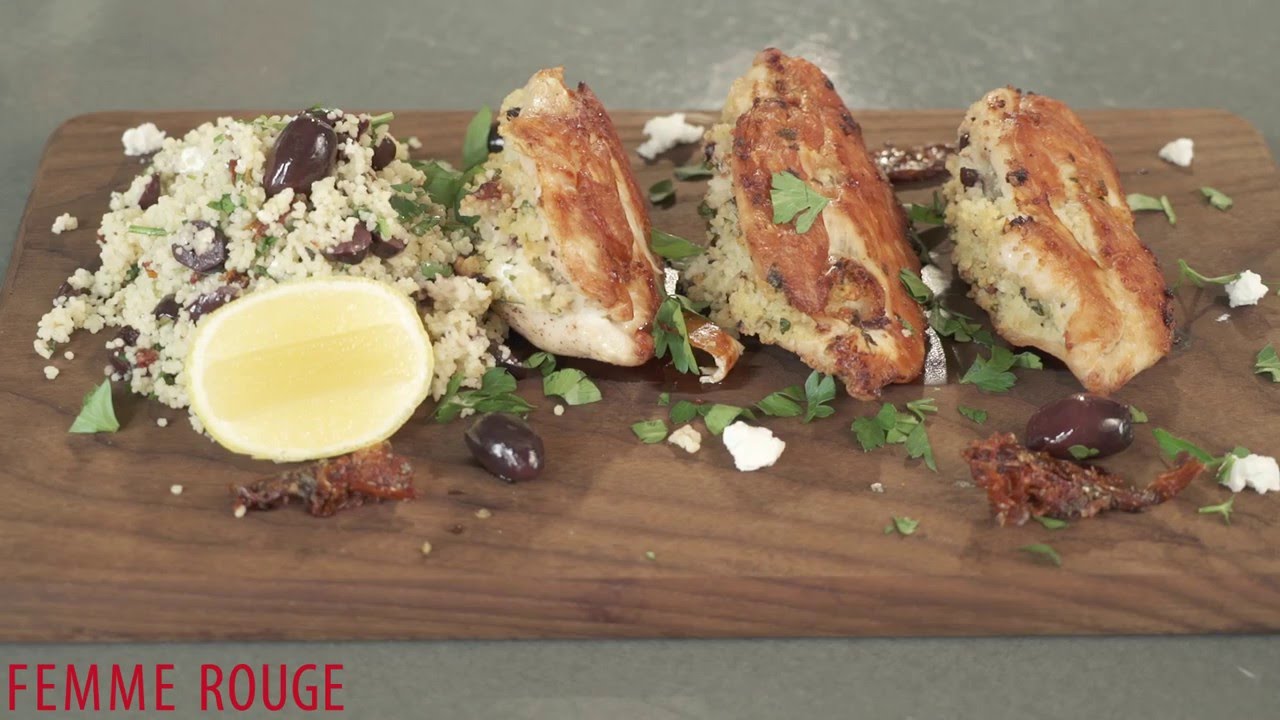 Couscous Stuffed Chicken with Sundried Tomatoes and Olives YouTube