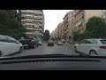 Greece Τhessaloniki city - evening drive