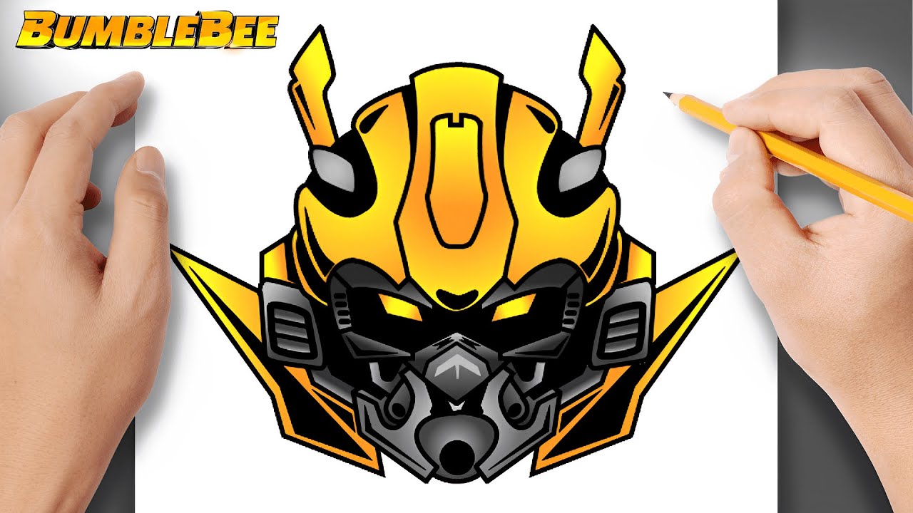Como DESENHAR o BUMBLEBEE Passo a Passo e realista - How to DRAW ...