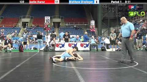 Cadet 132 - Justin Hansz (California) vs. Matthew ...