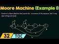 Moore Machine Construction Example 🏗️