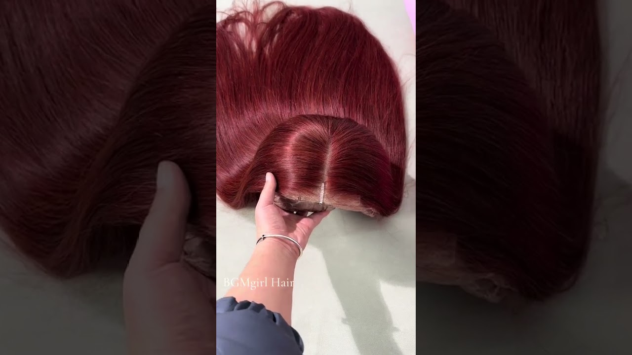 Reddish Brown Straight Glueless Wig💗Color in the warm season!   