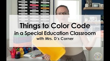 Color-Coding Your SPED Classroom: Bins, Binders, Desks & Paperwork (Easy Systems that Save Time)