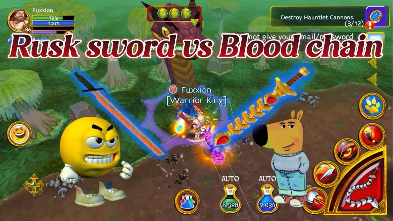 Rusk sword VS Blood chain