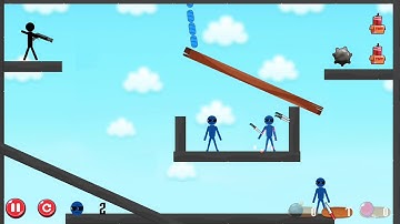 Stickman shooter : Destruction room All Levels Walkthrough Part 5 Android Gameplay HD