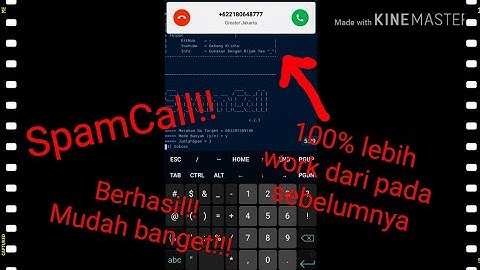 Cara Spam call di termux 100% lebih work dari pada sebelumnya