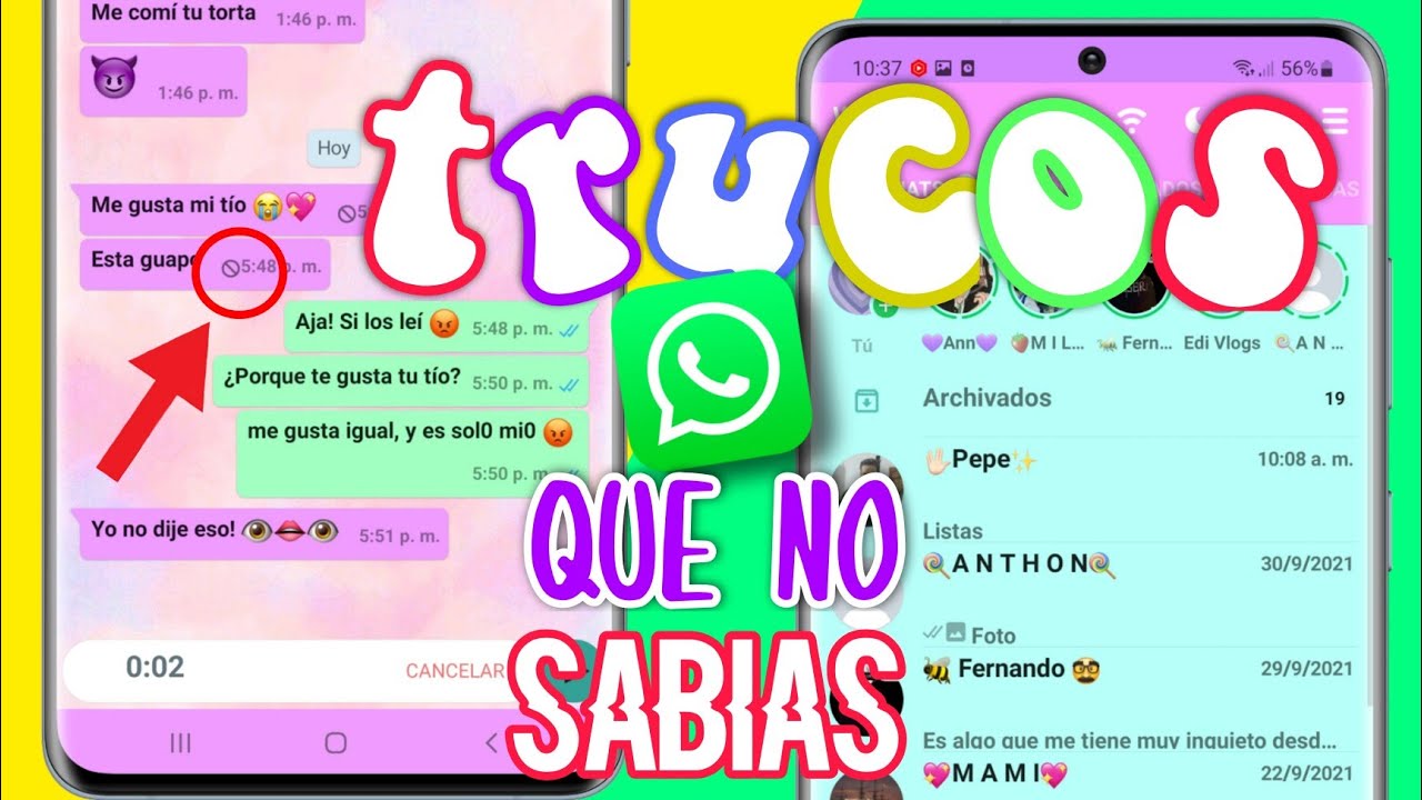 5 TRUCOS de WHATSAPP que NO SABIAS ✅ ¡Activalos YA! | Trucos para WHATSAPP 2022 💖
