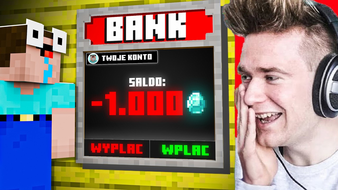 KREDYT w BANKU TROLL na WIDZU *ZBANKRUTOWAŁ* | Minecraft Extreme